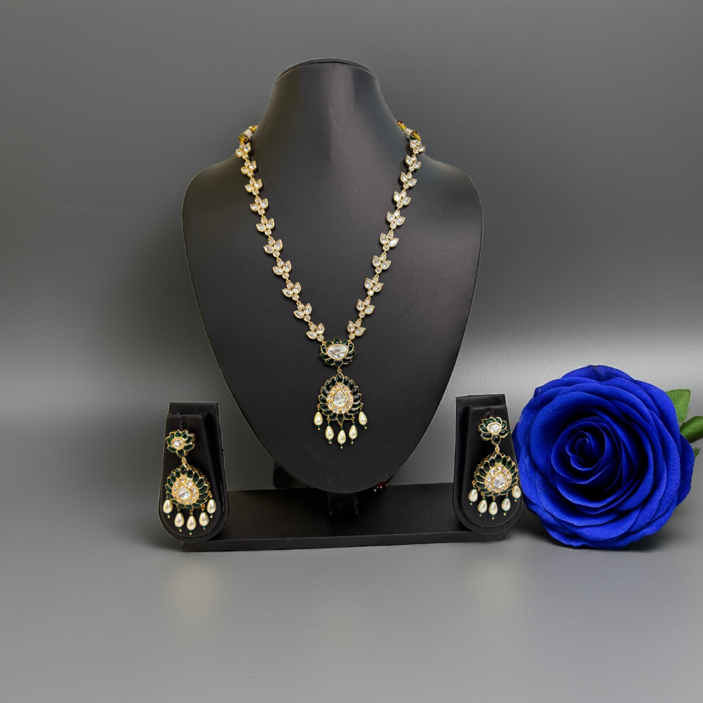 Emerald Long Kundan