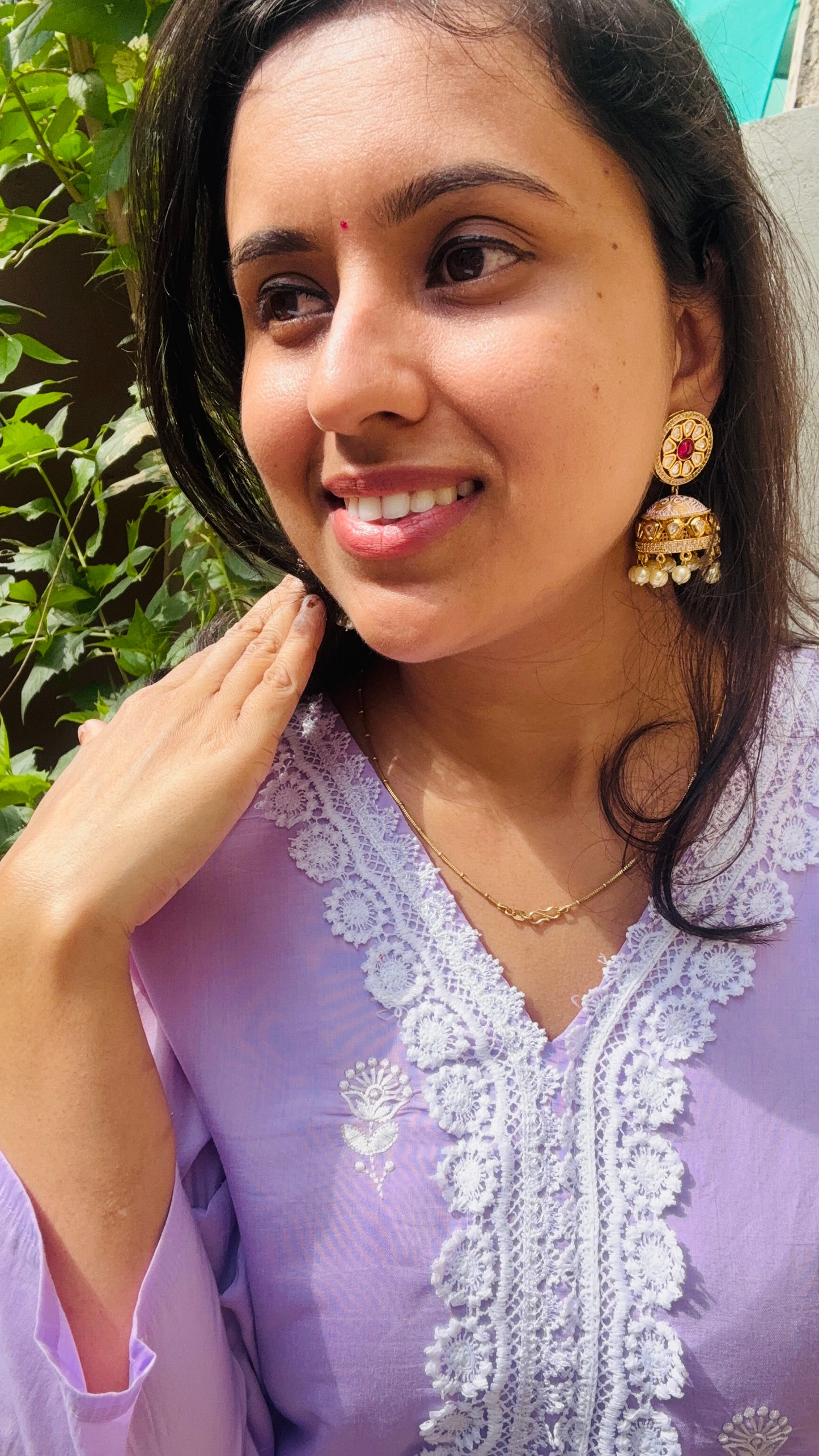 Rasika Kundan Dome Jhumkas