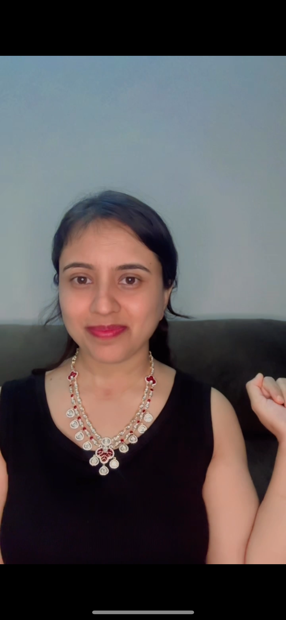 Layered Long Kundan Necklace