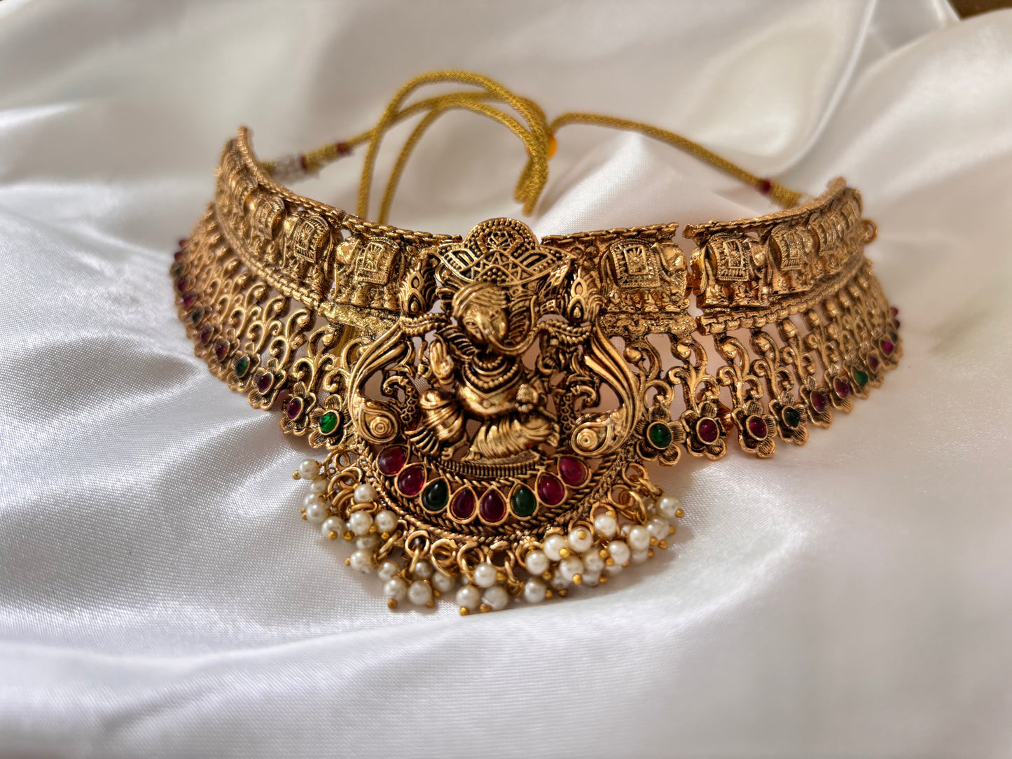 Ganesha Pendant Temple Choker