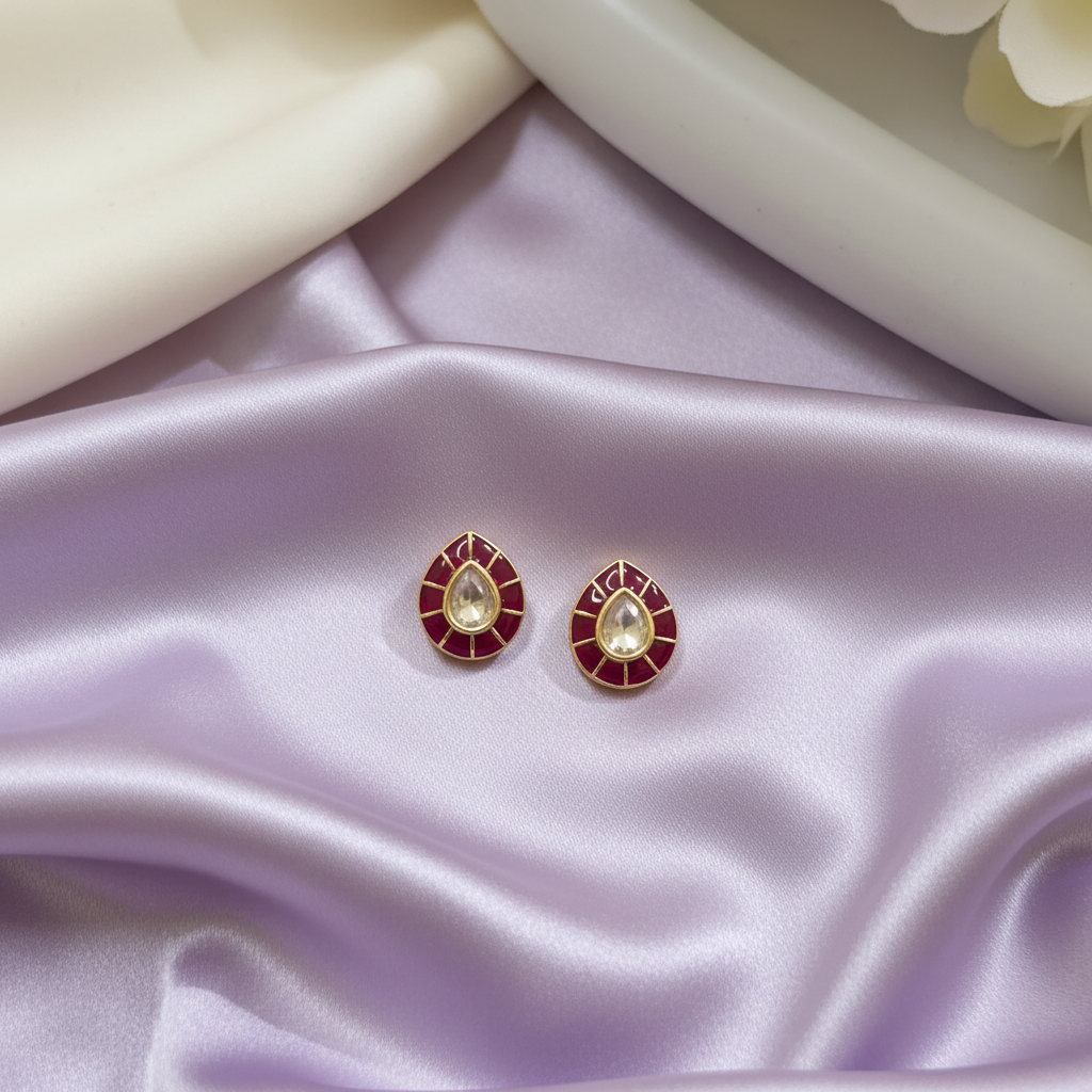 Kundan Ball Studs