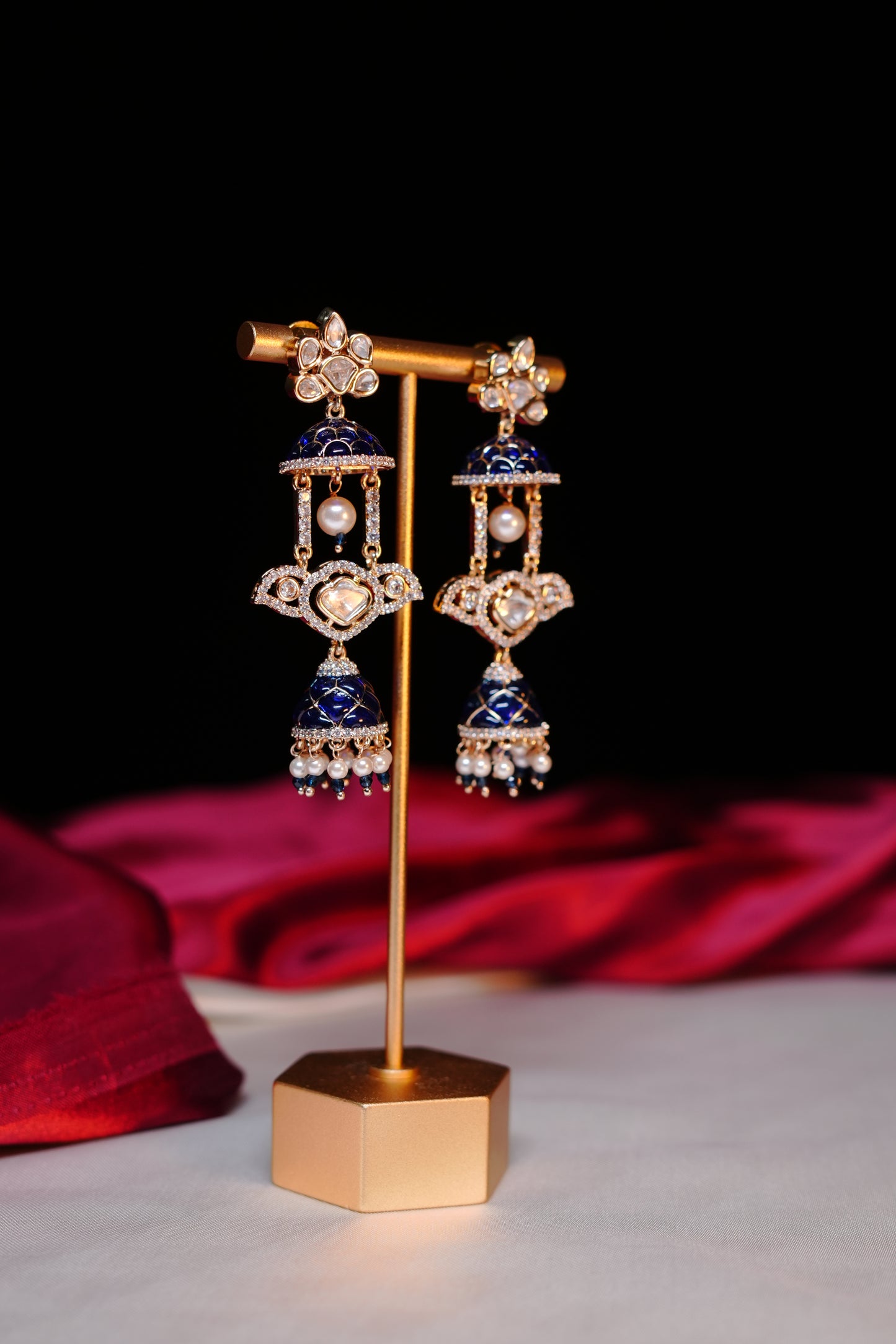Neelika Meenakari Earrings