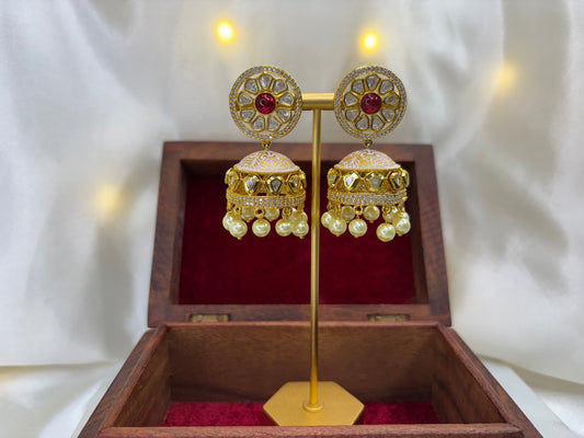 Rasika Kundan Dome Jhumkas