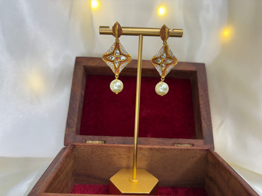 Pink Pearl Earrings