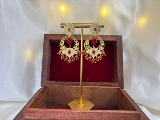 Noor Kundan Chandbali Earrings