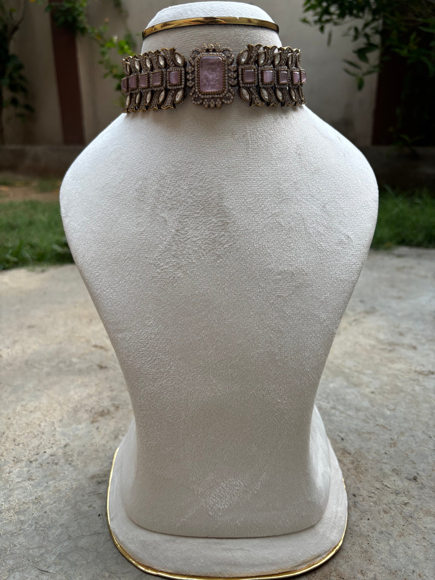 Pastel Pink Victorian-Inspired Choker