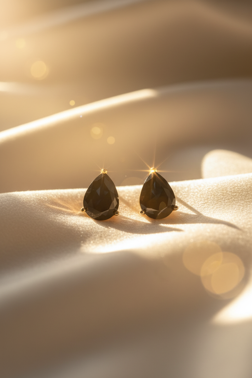 Pear Cut Crystal Stud Earrings for Women | 11 Color Variants
