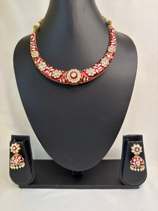 Red Hasli Necklace Set