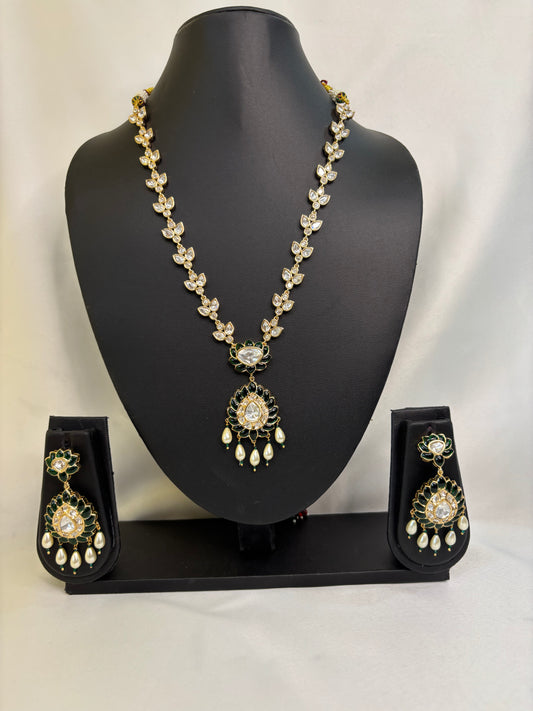 Emerald Long Kundan