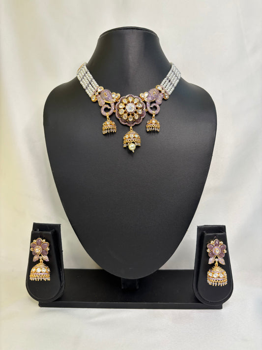 Kundan Elephant design Choker