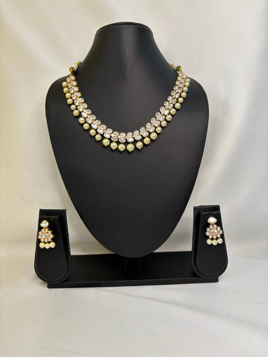 Kundan Necklace Set.