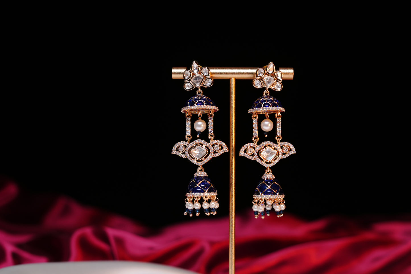 Neelika Meenakari Earrings