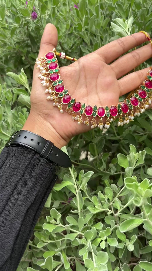 Aaradhya Reversible Kemp Necklace